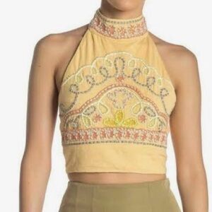 Free People l Nectar Combo Embroidered GOA Tank NWT Retail $98! Size Medium